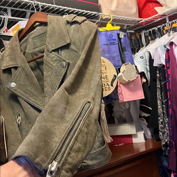 Blank NYC Olive Leather Jacket - Picture 8 of 13